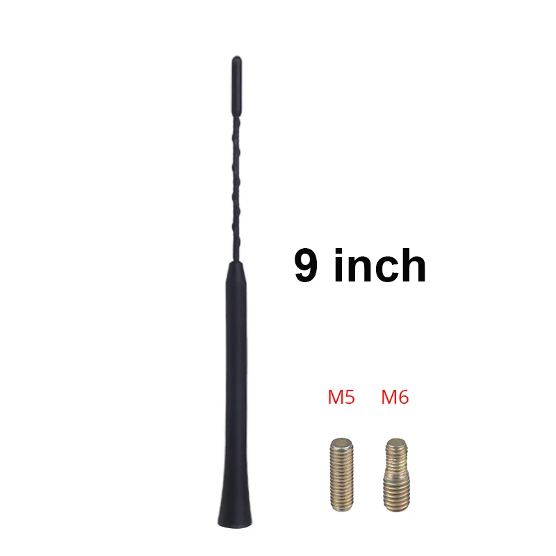 Автомобильная антенна универсальная для Pontiac Ferrari GMC для Lexus Suzuki Scion Jaguar с винтом M5 M6 " 11" 1" приём сигнала автомобиля - Цвет: 9 inch