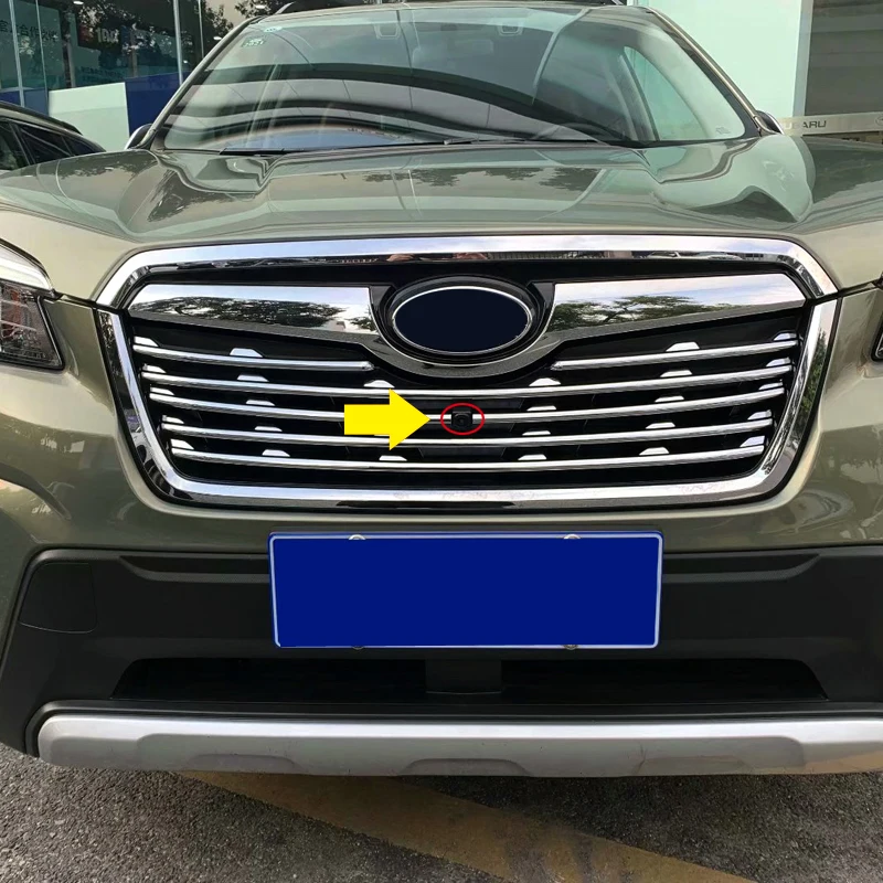 Для Subaru Forester SK экстерьер автомобиля Тюнинг Хром Передняя центральная консоль решетка радиатора рамки накладка 6 шт