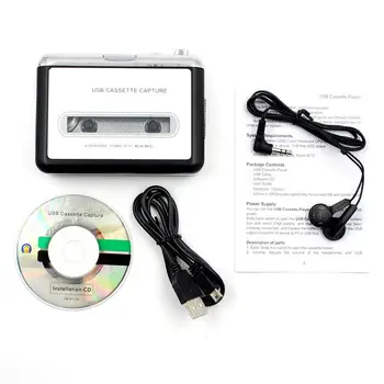 

Cassette Player USB Walkman Cassette Tape Music Audio to MP3 Converter Player Save MP3 File to USB Flash/USB Drive Music Player