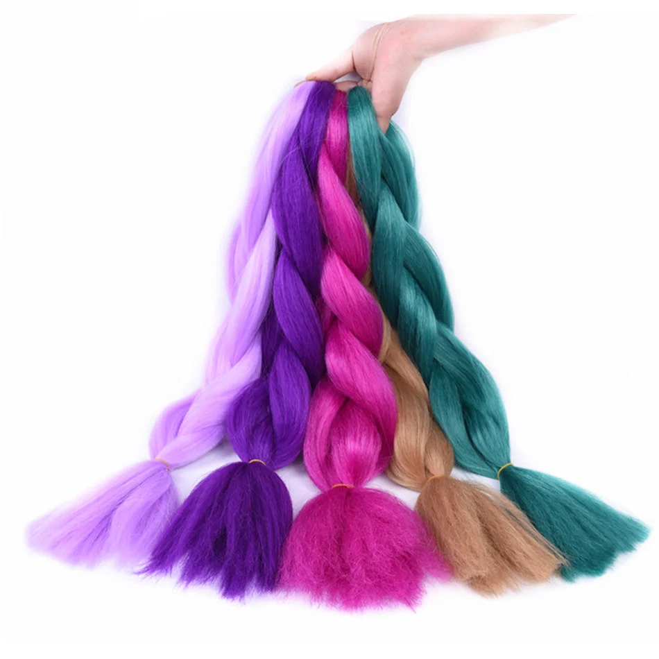 

24Inch Synthetic Ombre Braiding Hair Jumb Braids Crochet Hair Heat Resistant