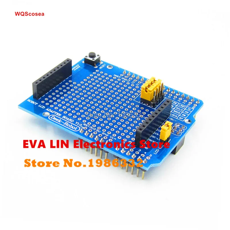 WS16 2 8-дюймовая TFT ЖК-плата-адаптер для Arduino UNO R3 / Leonardo ЖК-дисплей экран модуля плата