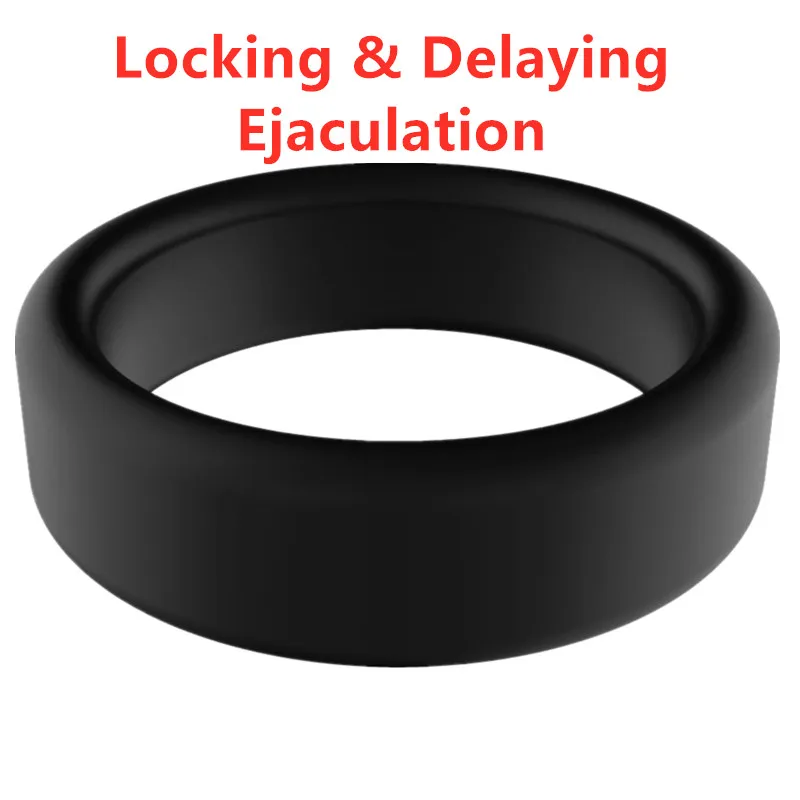 Thick Training Locking Cock Rings Dildo Sleeve Penis Ring Adult Product Sex Toys For Man Male Lasting Delay Ejaculation Exercise | Красота и