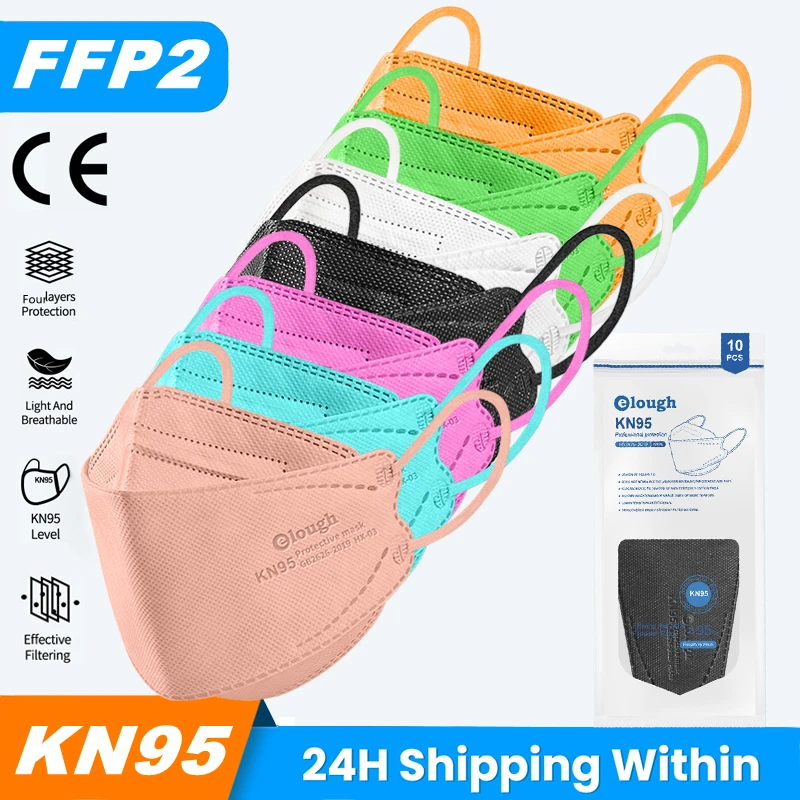 Маска многоразовая ffp2 fpp2 mascherine 4 слоя ffp2mask | Безопасность и защита