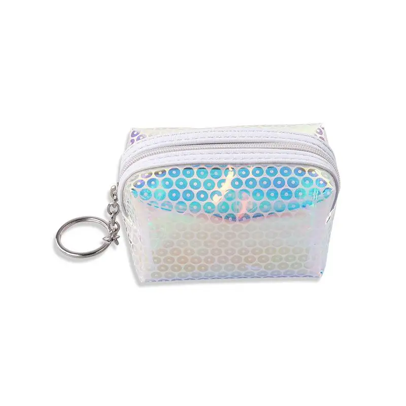 Голографический Кошелек для монет pochette porta moedas feminino, женские кошельки, Детский кошелек, Женская лазерная мини сумка, LXFZQ