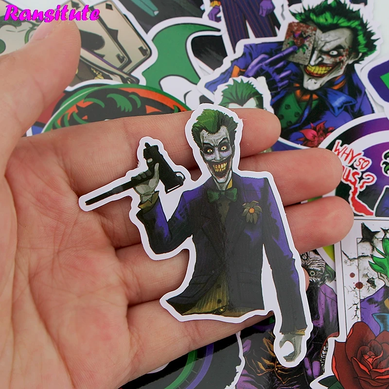 19 шт./компл. Joker Doodle стикер Дети DIY скейтборд; ноутбук; багаж мобильный телефон велосипед водонепроницаемый стикер R550