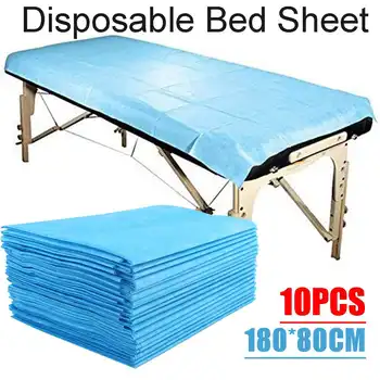 

10PCs 180 x 80cm Disposable SPA Massage Bedsheet Waterproof Bed Sheets Soft Breathable Massage Beauty Salon Bed Table Cover