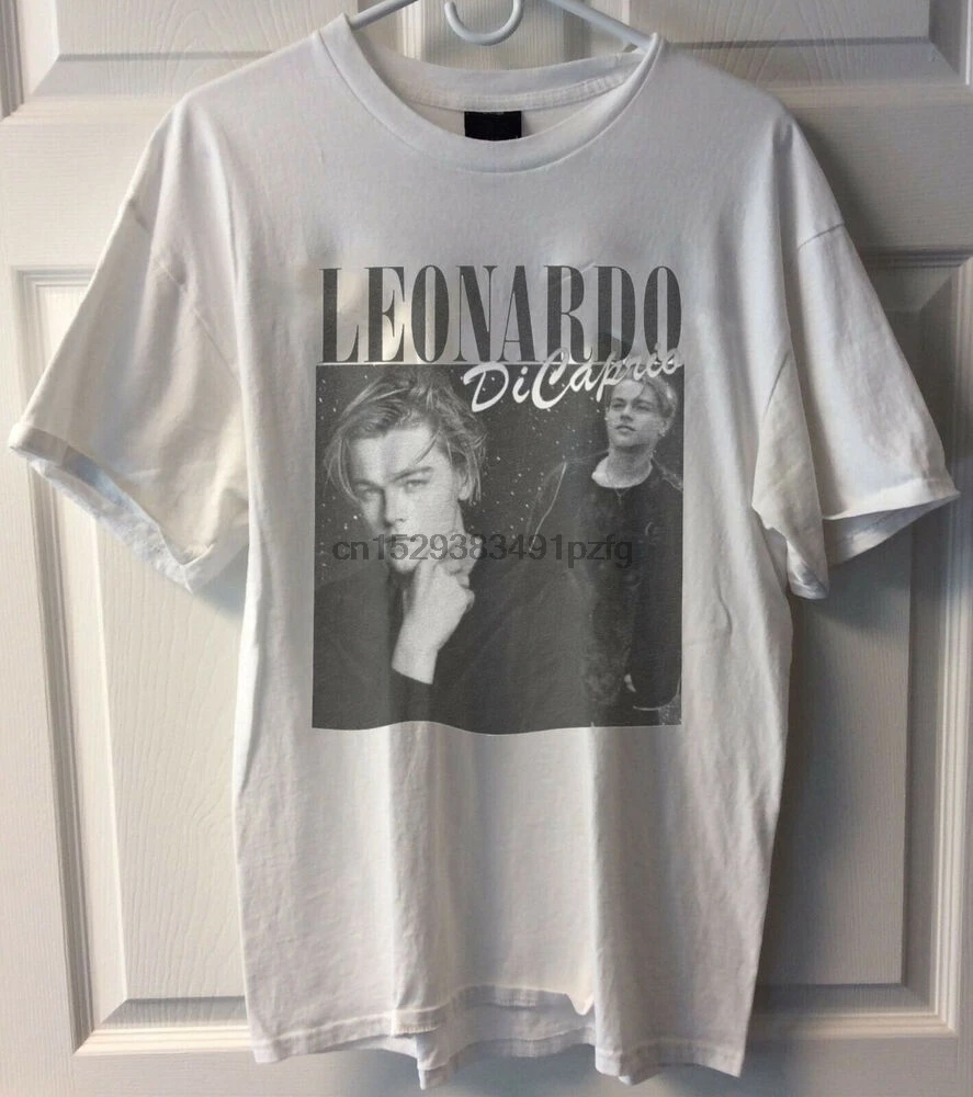 Рубашка Leonardo DiCaprio 90s футболка Merch Leo | Мужская одежда