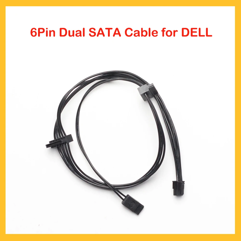 6 контактный двойной кабель SATA для DELL Vostro 3070 3670 3967 3977 3980 питания настольного