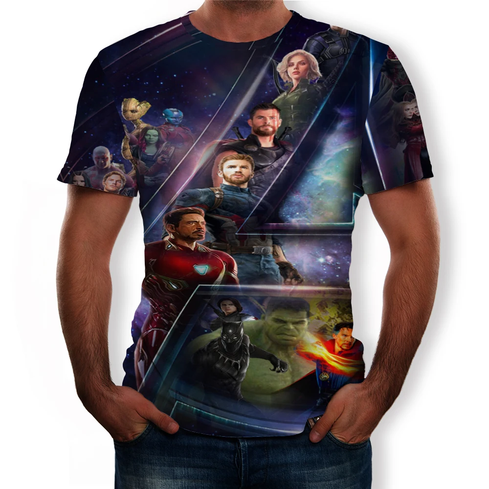Avengers Movie Hero 3D T Shirt Casual O Neck Summer Short Sleeve T Shirt Fashion Street 5