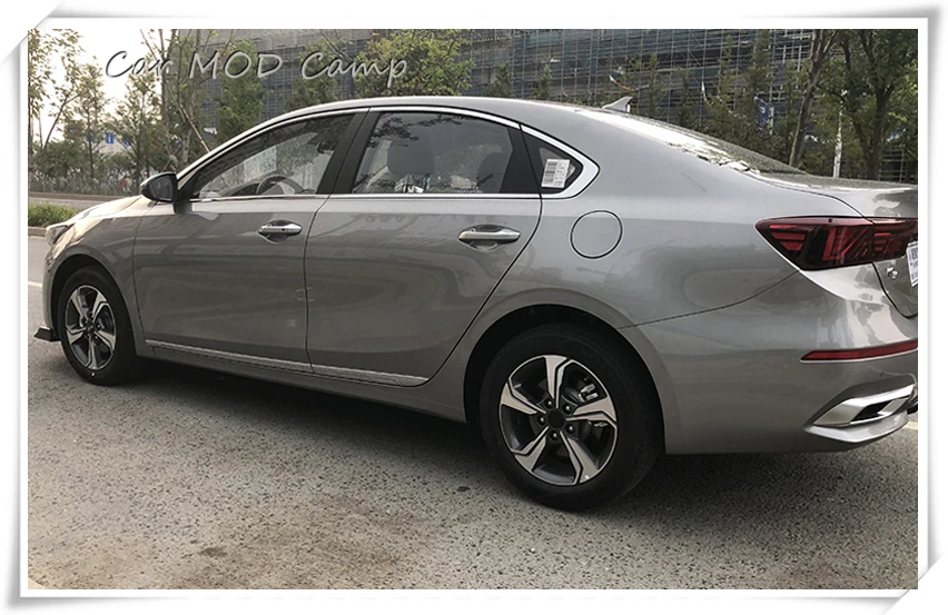 Для Kia Cerato Forte K3 внешние аксессуары ABS хромированные боковые Дверные формовочные полосы покрытие отделка 4 шт. автомобильный Стайлинг
