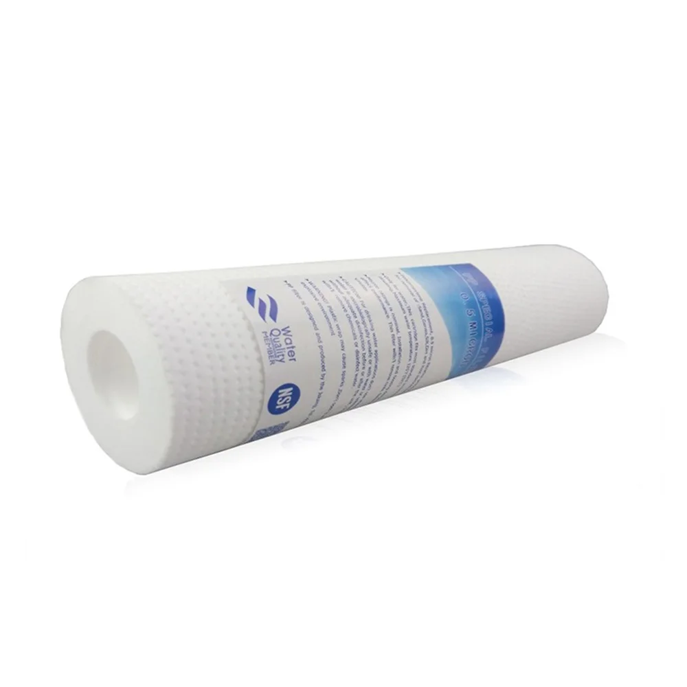 2pcs 10 Inch PP Cotton Acupuncture 0.5 Micron Sediment Filter Water Purifier Common Front Filter Cartridge Aquarium water filter