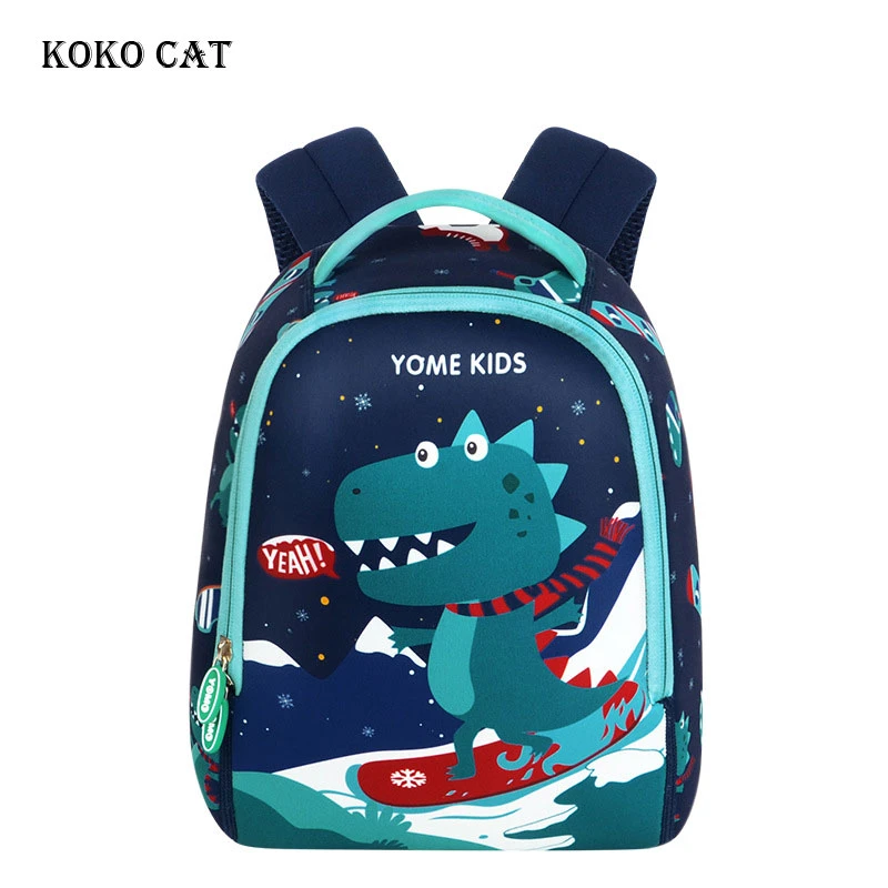 Mochilas Escolares con dibujos de dinosaurios unicornios para niños, mochilas de neopreno antipérdida, mochilas infantiles|Mochilas escolares| - AliExpress