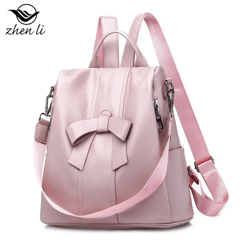 

2019 New Style Fashion Popular Bag Backpack Women's Sweet Ladies' Pu Amazon Backpack Bow Bag