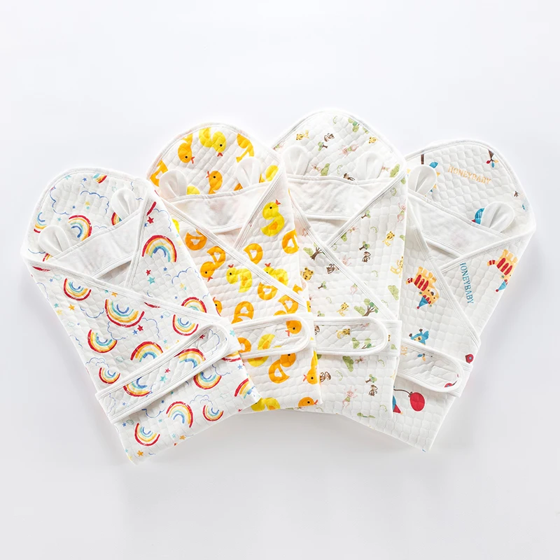 

Baby 80cm 100% Cotton Baby Sleeping Bag Infant Sleepsacks Newborn Muslin Swaddle Wrap Baby Anti Tipi Quilt 0-12 Months Blanket