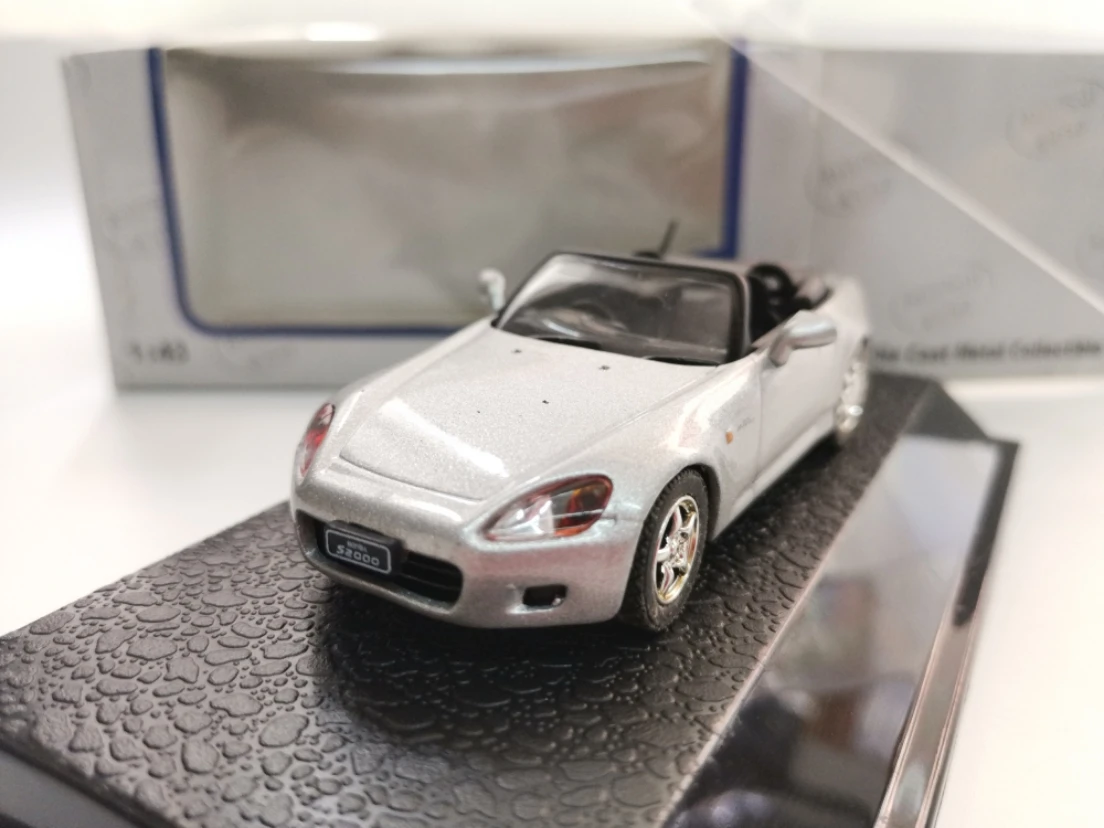 Honda S2000 Cabriolet 1/43 Scale Model Car Diecast Vehicle Silver Collection 
