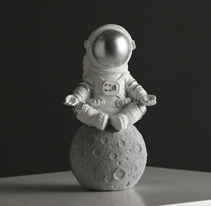 Современная Скульптура космонавта, смоляные статуэтки, абстрактная статуя космонавта, аксессуары для украшения дома, Ремесленная статуэтка, Декор - Цвет: as picture showes