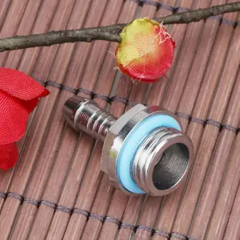 

G1/4 Thread Soft Tube Hose Connector for PC Water Cooling System Accessory 6mm/7.2mm/9mm/11mm Chrome Plated hose