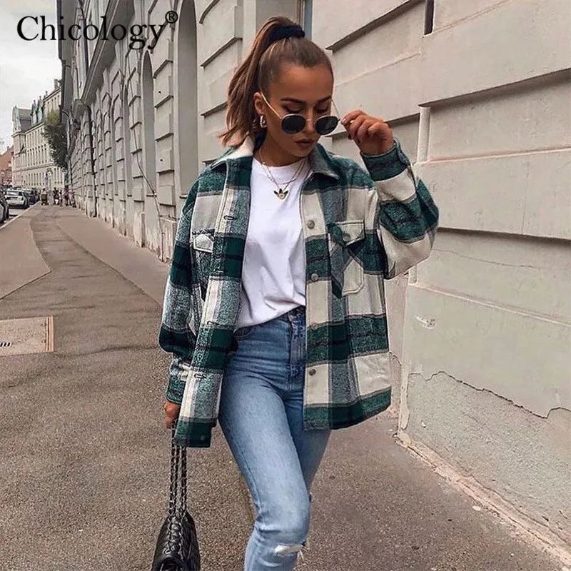Chicology Plaid Vintage Pockets 