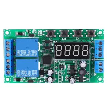 

YF-7 Dual Channel Delay Relay Multifunctional Pulse Trigger Cycle Timer DC 7-30V