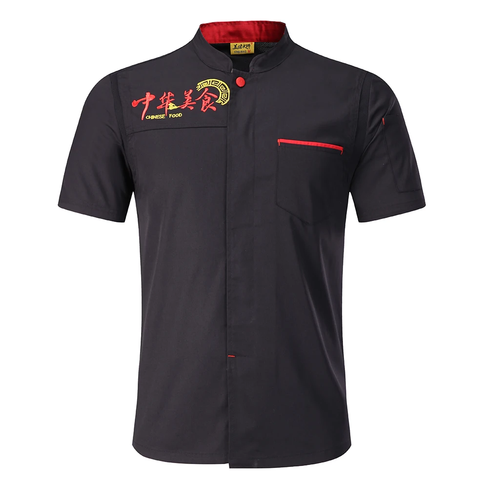 wholesale Sushi costume workwear summer short sleeves Restaurant uniforms shirts cooking chef coats M-4XL jackets work clothes