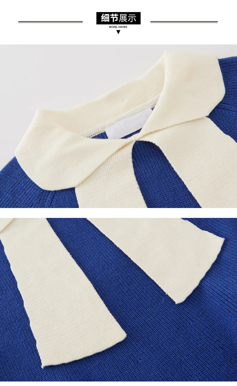 One-Piece Ready Childrenswear New Style Spring And Autumn Girls Dress Sweater CHILDREN'S Sweater Big Boy Sweater