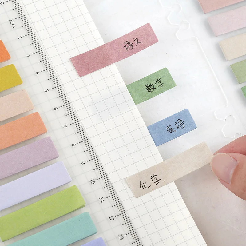 100 листов/упаковка цветные эстетические блокноты для заметок N Times Sticky Notes Index paper Divider Sticky paper Bookmark