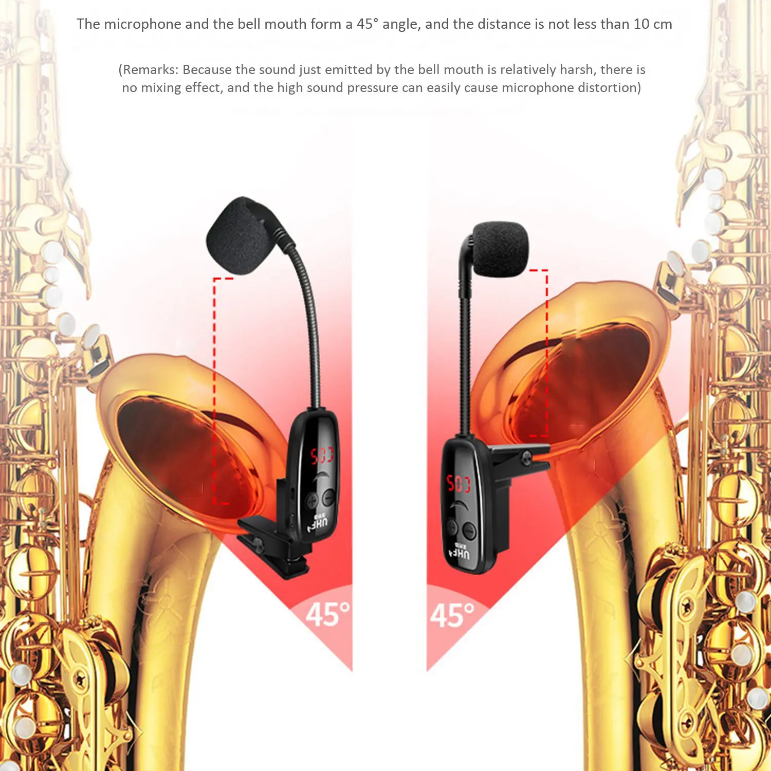 Saxophone Music Wireless Microphone Outdoor