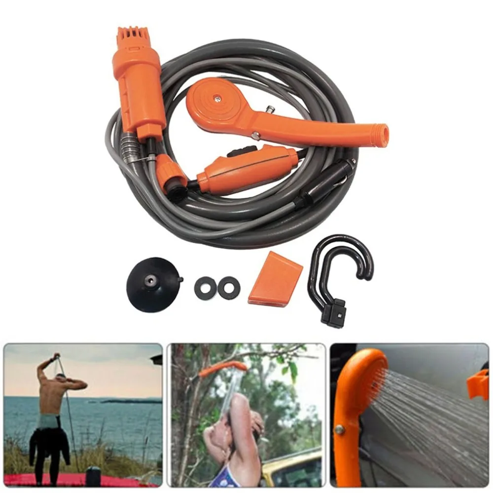 Máquina de Lavar Elétrica para Caminhadas ao ar Cão de Estimação Portátil Viagem Camping Ducha Chuveiro 2021 Carro Bomba Livre Kit 12v 3 Cheap Banho