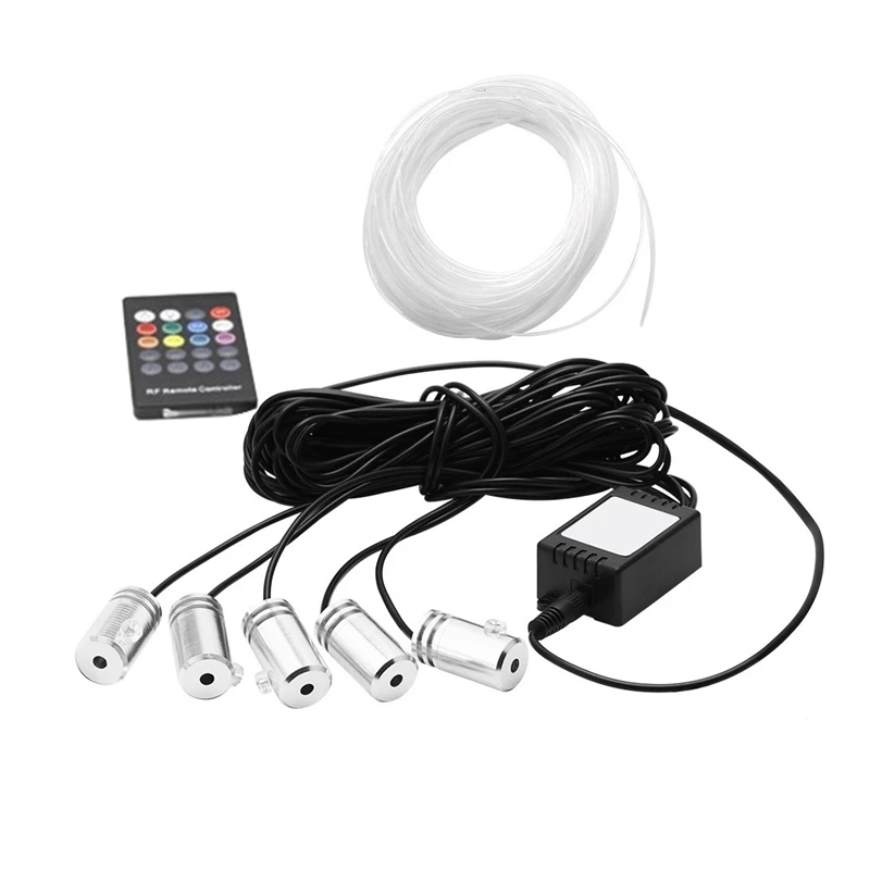 5 In 1 6.2M Audio Active El Neon Strip Rgb Led Indoor Light Multi Color Rf Remote Control Ambient Light 12V|Car Light Assembly| - AliExpress