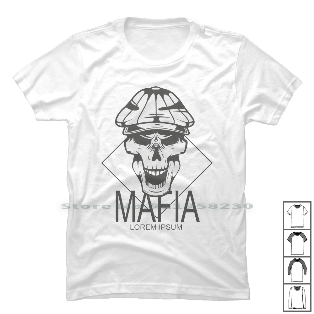 Boss, Lorem Ipsum, Maglietta Teschio 100% Cotone Teschio Sum Up Ps