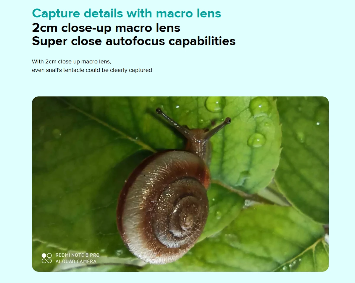 Xiaomi Redmi Note 8 Pro Global Version 6.53 inch 64MP Quad Rear Camera 6GB 64GB NFC 4500mAh Helio G90T Octa Core 4G Smartphone