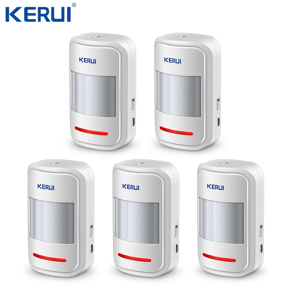 Беспроводной Перезаряжаемый датчик движения Kerui 5 шт. В USB 433 МГц PIR для GSM PSTN