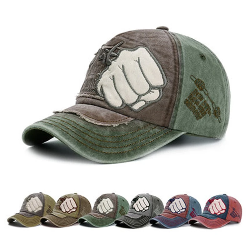 

cap for men Embroidery fist Color mixing baseball cap spring autumn hat Visor trump trucker gorras dad hat bonnet snapback Cap