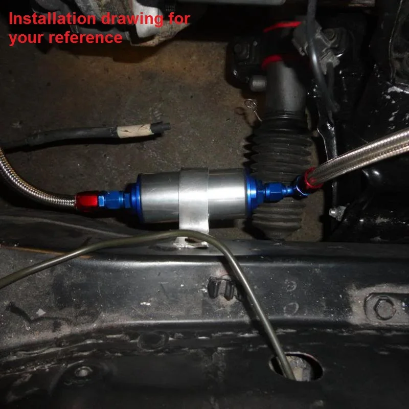 NEW Universal Racing AN6 100 Micron Aluminum Inline Fuel Filter Petrol BLACK NEW Universal Racing AN6 100 Micron Aluminum Inline Fuel Filter Petrol BLACK