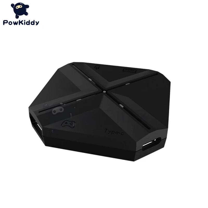 Ручка Клавиатура Мышь конвертер подходит для Switch/PS4/PS4 Pro/Xbox one/PS3/Xbox 360 и других хост-ручка ключ мышь адаптеры - Цвет: Черный