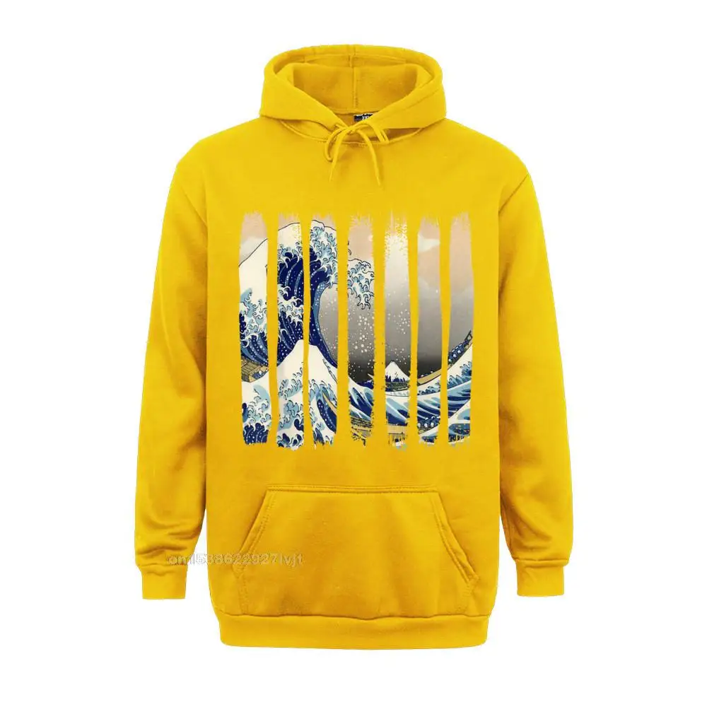 Tops Shirts Fashionable Tops & Tees April FOOL DAY 2021 Newest Casual Short Sleeve 100% Cotton Crewneck Adult T Shirts Casual T-Shirt Edo Japan Hokusai Great Wave off Kanagawa Tsunami_23 yellow