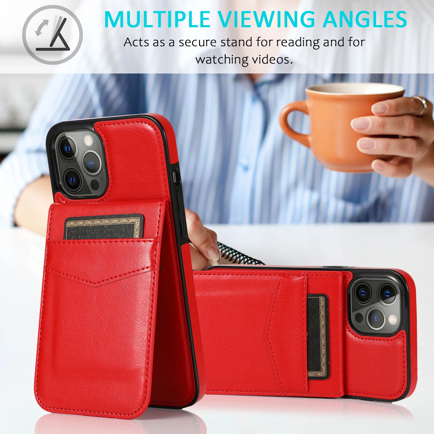 Luxury Case for iPhone SE 2020 11 12 13 Mini Pro X XS Max 6 6s 7 8 Plus XR Wallet Cover with Cards Holder Leather Phone Bags 13 pro max case