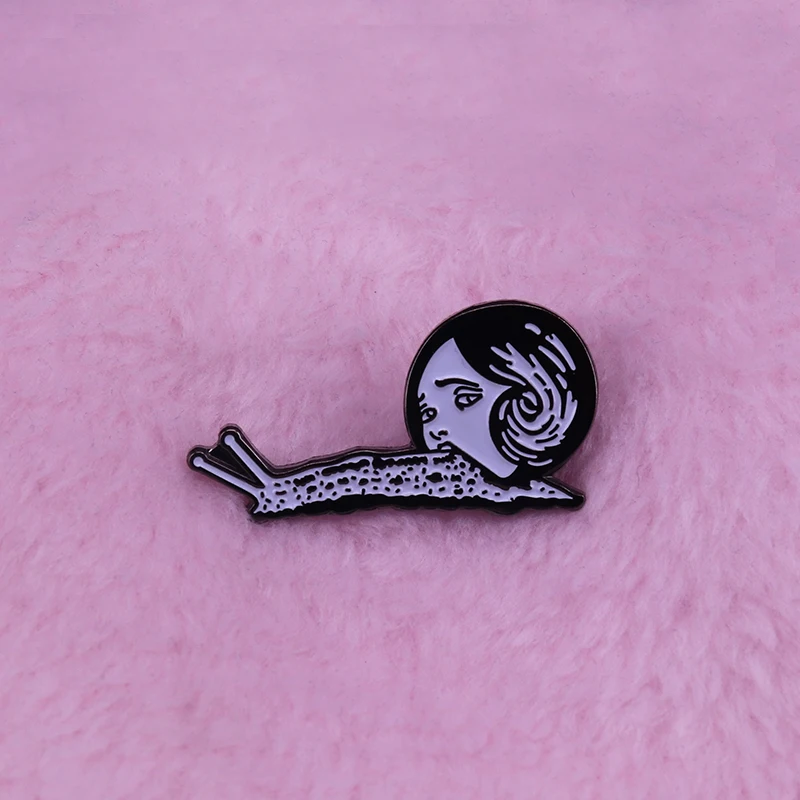 Junji Ito Slug Girl булавка на лацкан японский ужас манга вдохновленные ювелирными