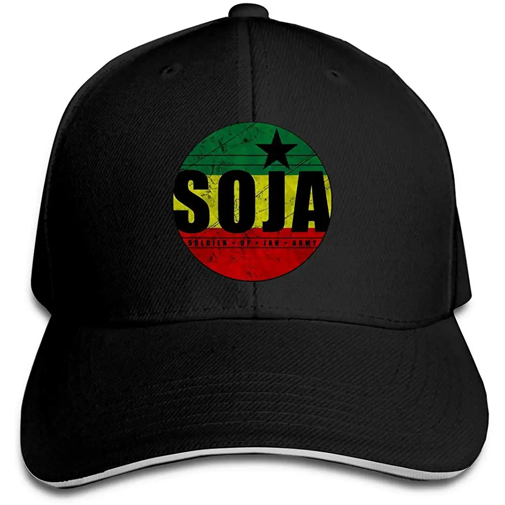 SOJA унисекс Регулируемая Сэндвич кепка бейсболка классическая Хип-Хоп плоская шляпа