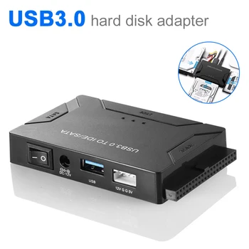 

USB 3.0 to IDE SATA Converter External Hard Drive Adapter Kit for 2.5 3.5 Inch Hard Drive KQS8