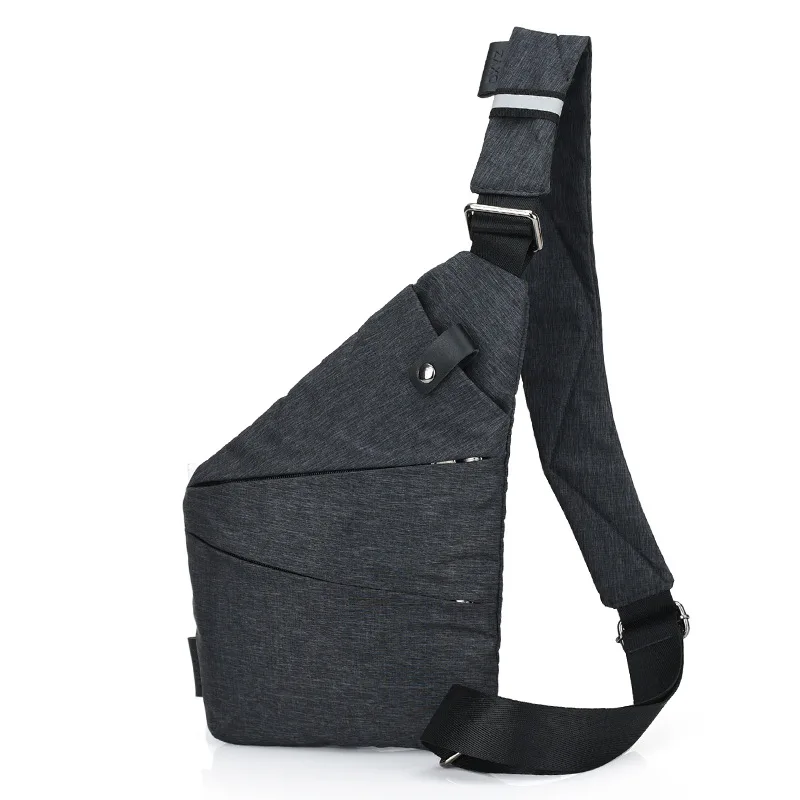 

New Style Nylon MEN'S Messenger Bag Trend Chest Pack Multi-functional Gun Pack Digital Storage Bag Anti-Theft Wear-Resistant Sho