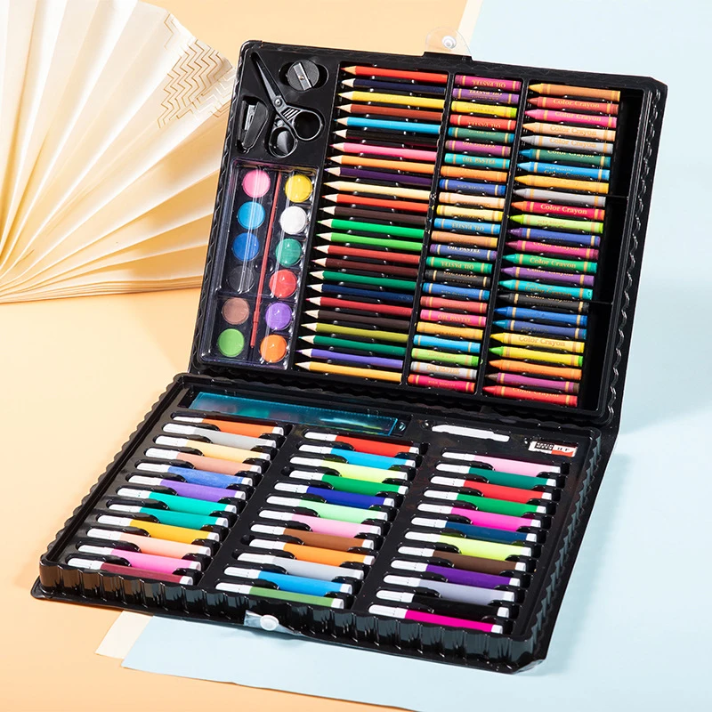 150 Pz Cancelleria Per Bambini Regalo Disegno Pittura Strumento Set Scuola Forniture Educative Deluxe Art Set Per Bambini Ragazzo Ragazza Em88