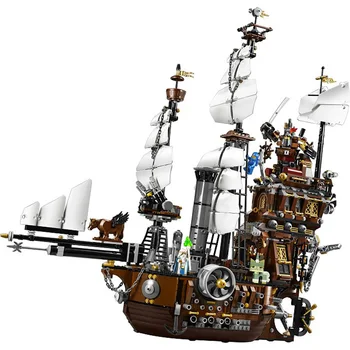 

The Black Pearl Queen Anne Movie Series Pirates Of Caribbean Ship Boat Sets Model Building Kits Blocks Bricks Toys For Children
