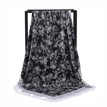 

2020 Luxury Brand New Style 90cm Kerchief Muslim Soft Printed Scarf Women Fashion Shawl scarves blanket chiffon hijab winter
