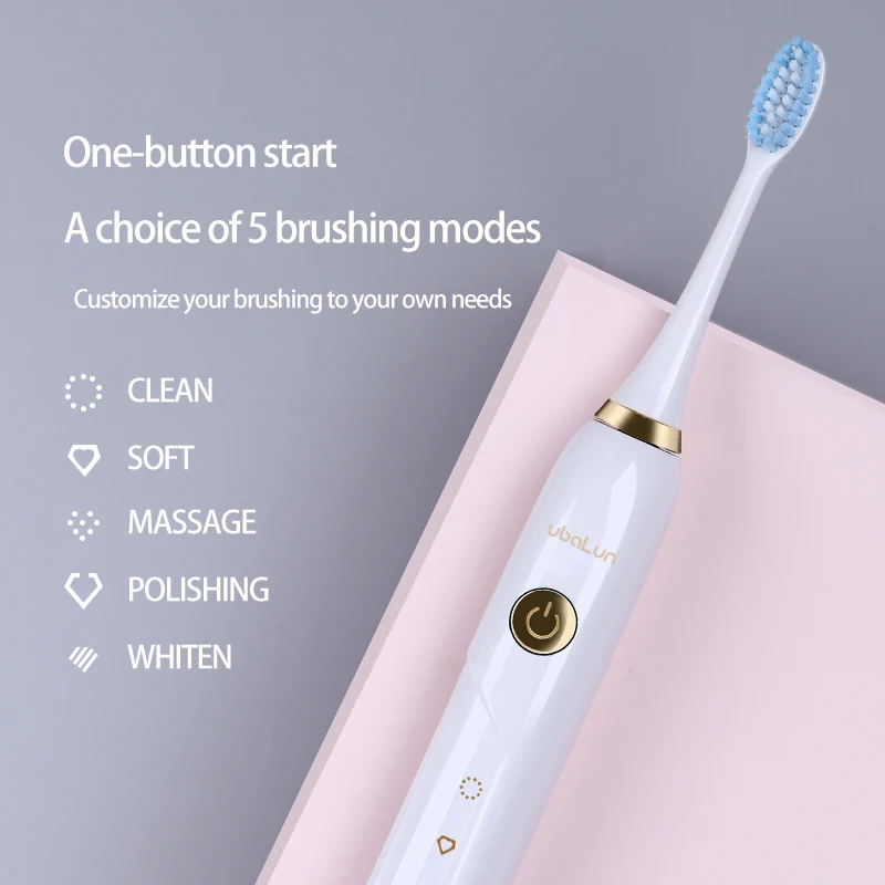 UBALUN Electric Toothbrush Magnetic Suspension Sonic Toothbrush Rechargeable Ultrasonic Electric Tooth Brush 5 8 Attachments UBALUN Electric Toothbrush Magnetic Suspension Sonic Toothbrush Rechargeable Ultrasonic Electric Tooth Brush 5 8 Attachments
