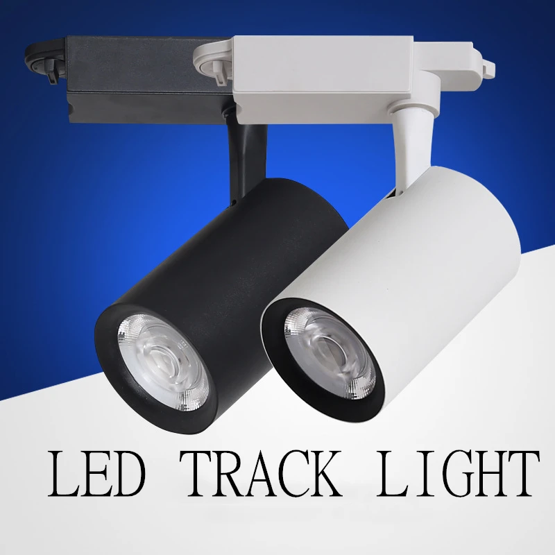 

high quality LED Track light Track lighting cob 20w 30w Clothing Shop Windows Showroom Exhibition Spotlight Rail Spot Lamp