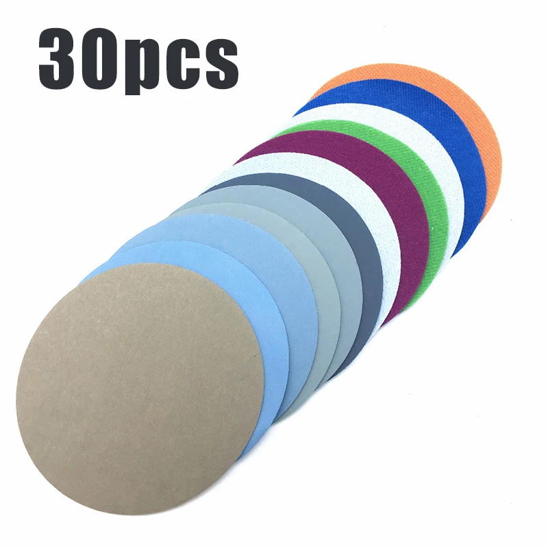 30 шт 1500/2000/3000/5000/7000/10000 крупа наждачные круги абразивная Шкурка наждачная тормозные колодки