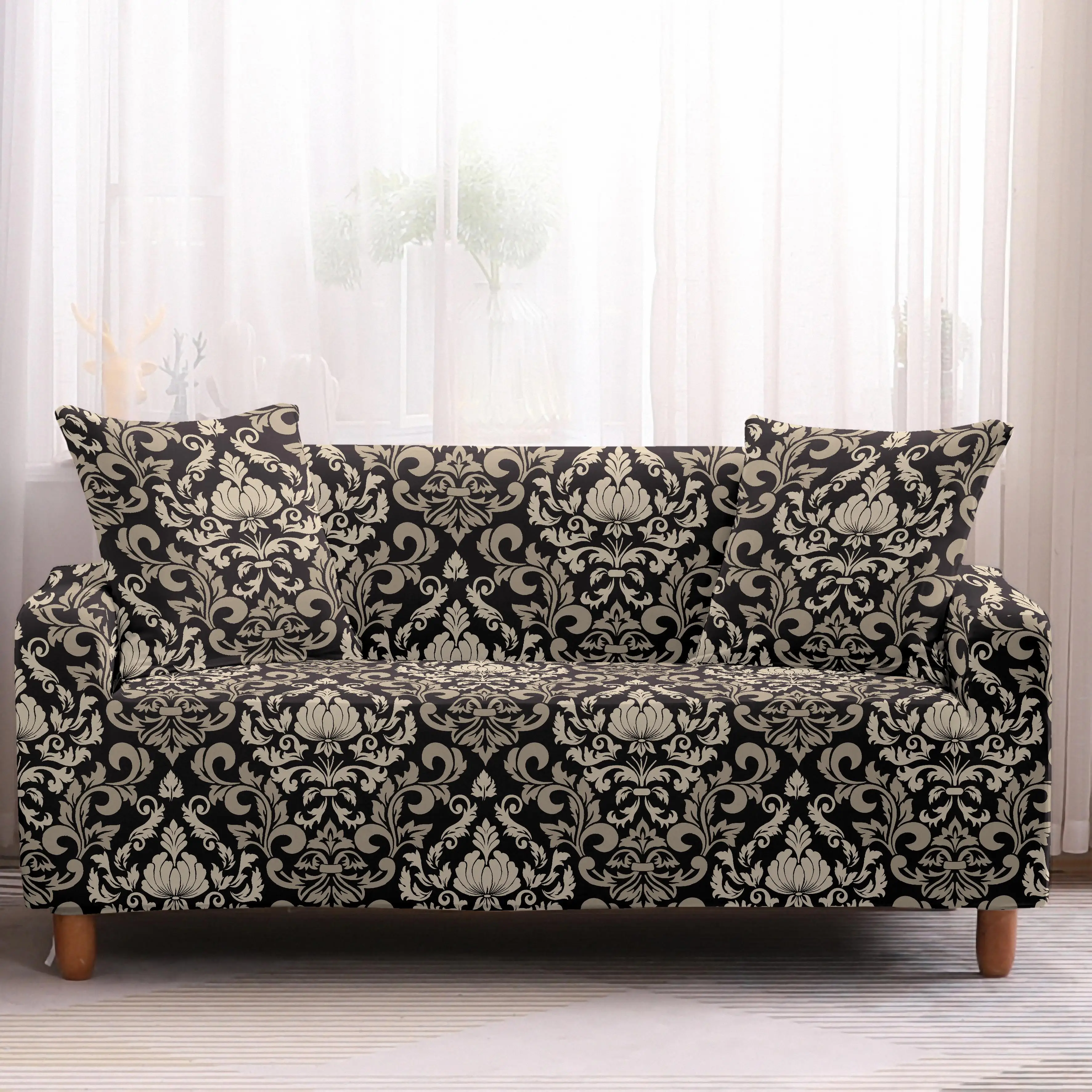 Роскошный диван крышка эластичный стрейч современные кресла диван крышку диванных чехлов для Гостиная мебель протектор 1/2/3/4 местный - Цвет: 6