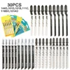 30PCS Jig Saw Blade Jigsaw Blades Set PVC Wood Plastic Assorted Blades Woodworking 144D 101D 101B 111C 119BO 101AO Saw Blade 1