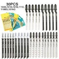 30PCS Jig Saw Blade Jigsaw Blades Set PVC Wood Plastic Assorted Blades Woodworking 144D 101D 101B 111C 119BO 101AO Saw Blade 1